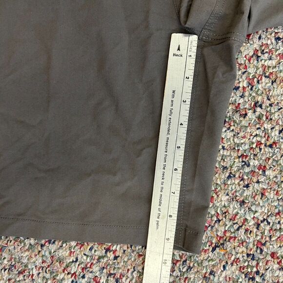 Tasc Motion Medium Gray Performance Flat Front 9"Inch Inseam Shorts Size 38 - Picture 13 of 14